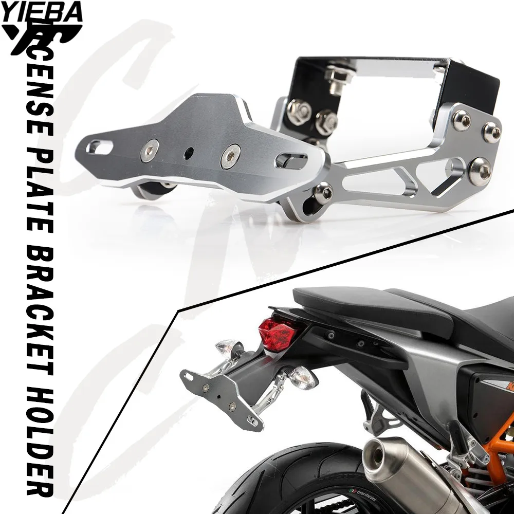 

Motorcycle License Plate Bracket Licence Plate Holder FOR Yamaha Tmax 500 530 XJR 400 1300 KTM Duke 390 125 200 W800/SE Z1000