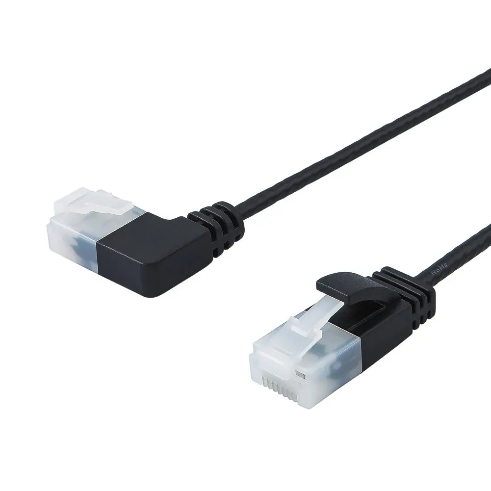 Ультратонкий Ethernet кабель Cat6a jorinдо под углом сетевой UTP Патч Кабель Cat 6a (Категория