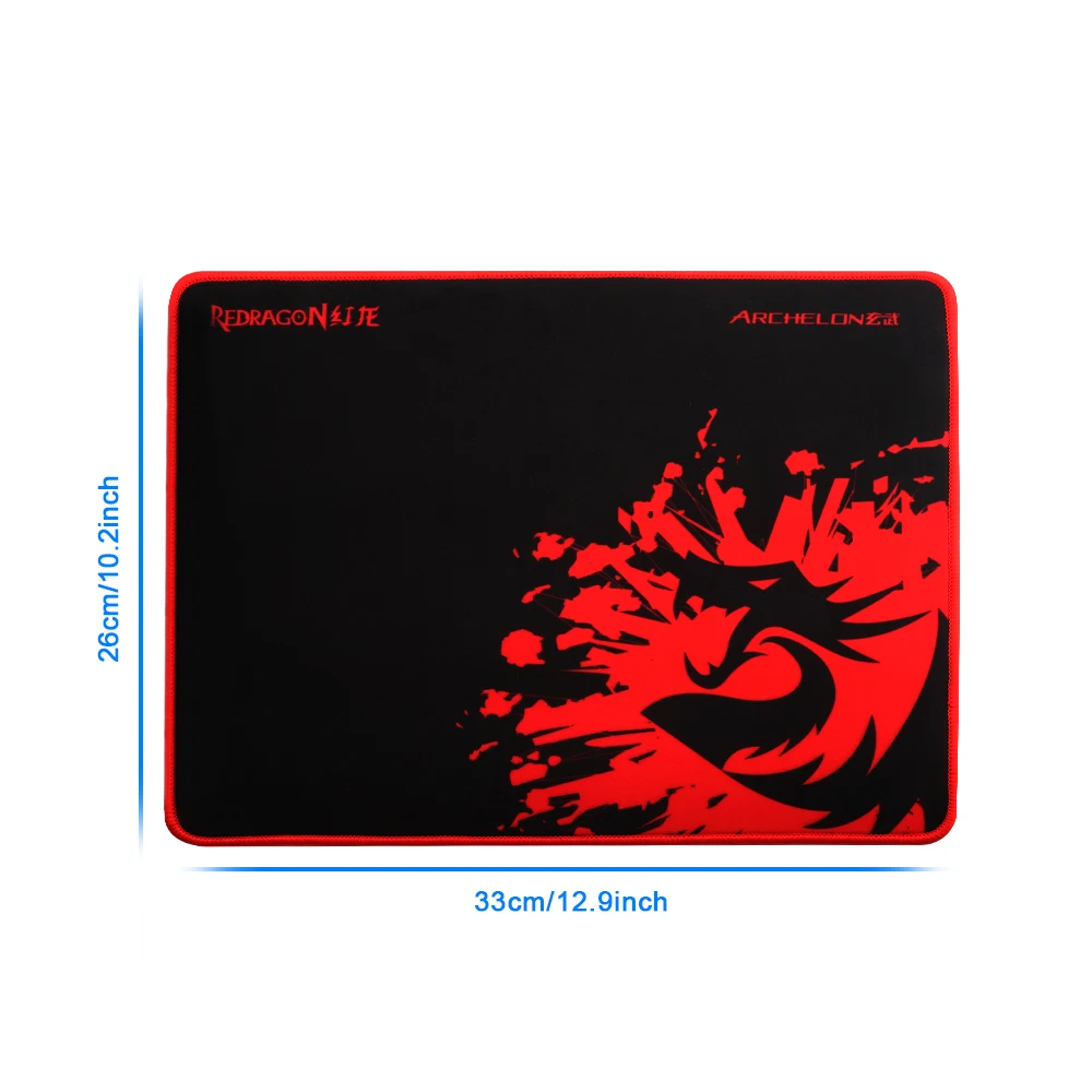 Игровой коврик для мыши Redragon однотонный и клавиатуры с фиксируемой кромкой