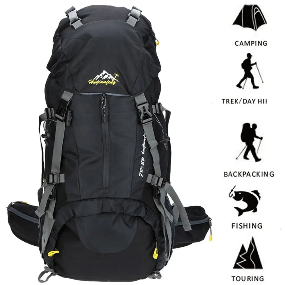 

50L Outdoor Camping Backpack Tactical bag Daypack rucksack sport bags bolsa for Climbing Hiking Fishing Travel with Rain Cover
