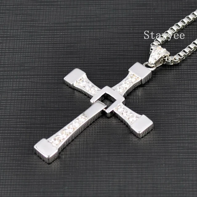 Vin diesel 925 best sale sterling silver cross pendant