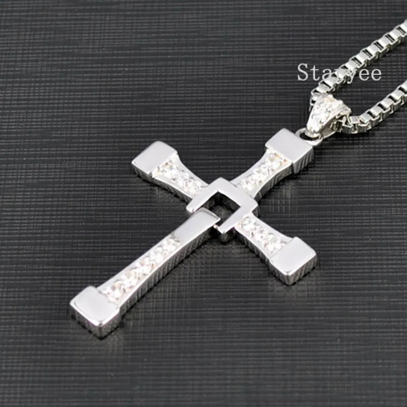 Cross Pendant Necklace Free Engraving 