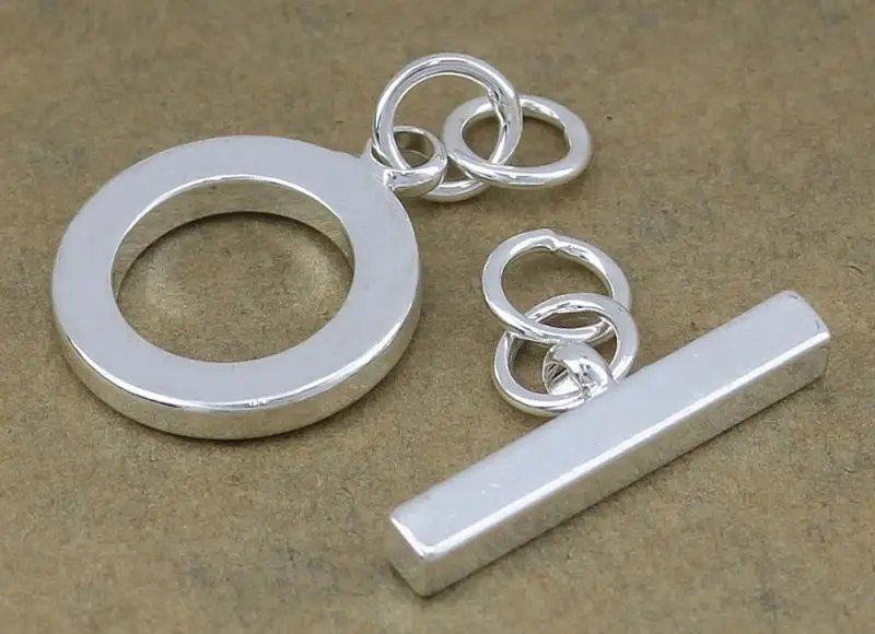 Jewelry Findings Accessories Diy Making Bracelets Necklace Silver Toggle Clasp For Diy Jewelry