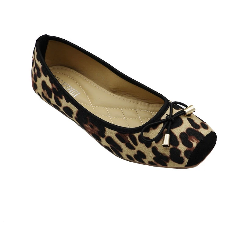 designer leopard flats