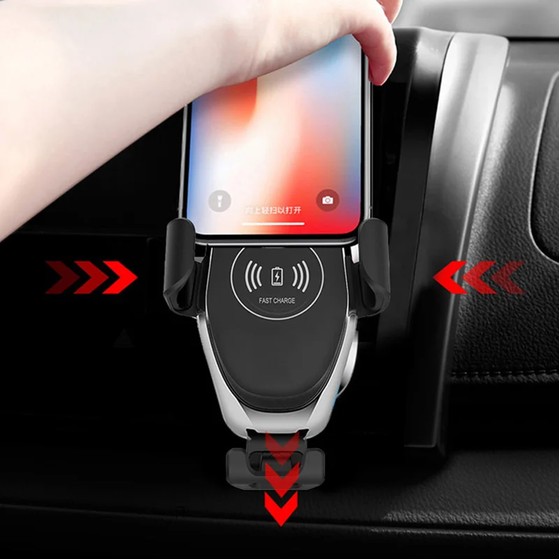 Auto GPS Tracker Tracking Device Locator Qi Drahtlose Auto Ladegerät Halter für IPhone Samsung Auto
