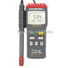 MASTECH MS6503 Высокоточный цифровой термо-гигрометр, термометр, измеритель температуры и влажности, тестер и RS232 интерфейс