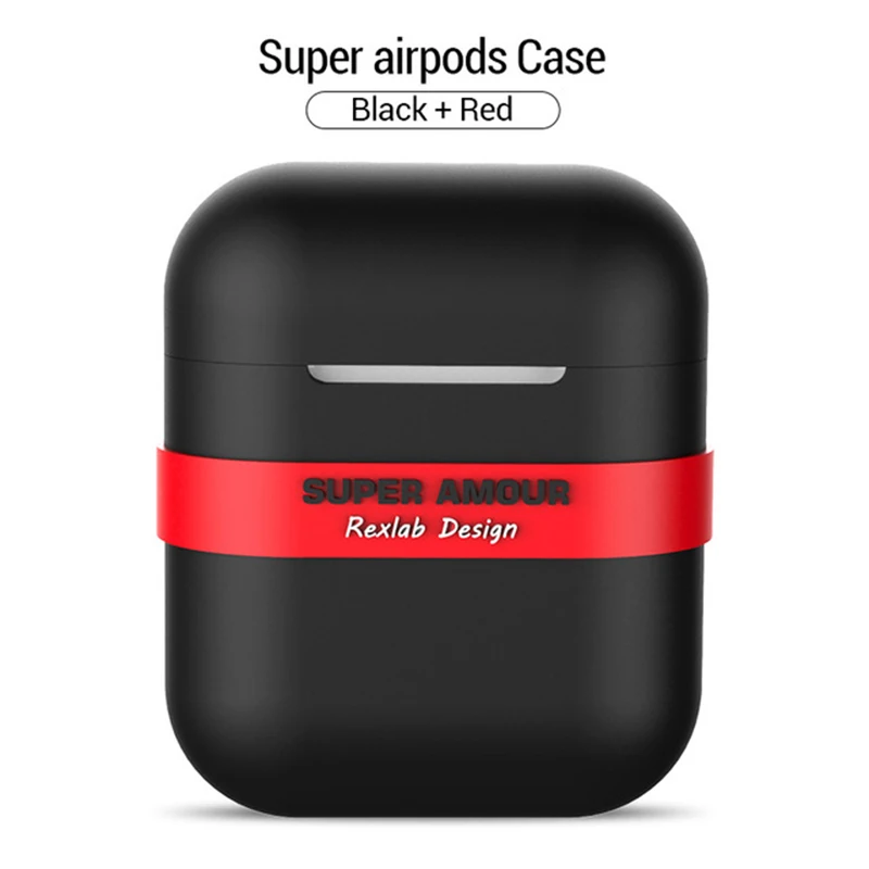 PZOZ чехол для Airpods Bluetooth беспроводные наушники защитная крышка коробка для Apple Airpods Air Pods чехол для наушников силиконовая сумка - Цвет: Colour 2