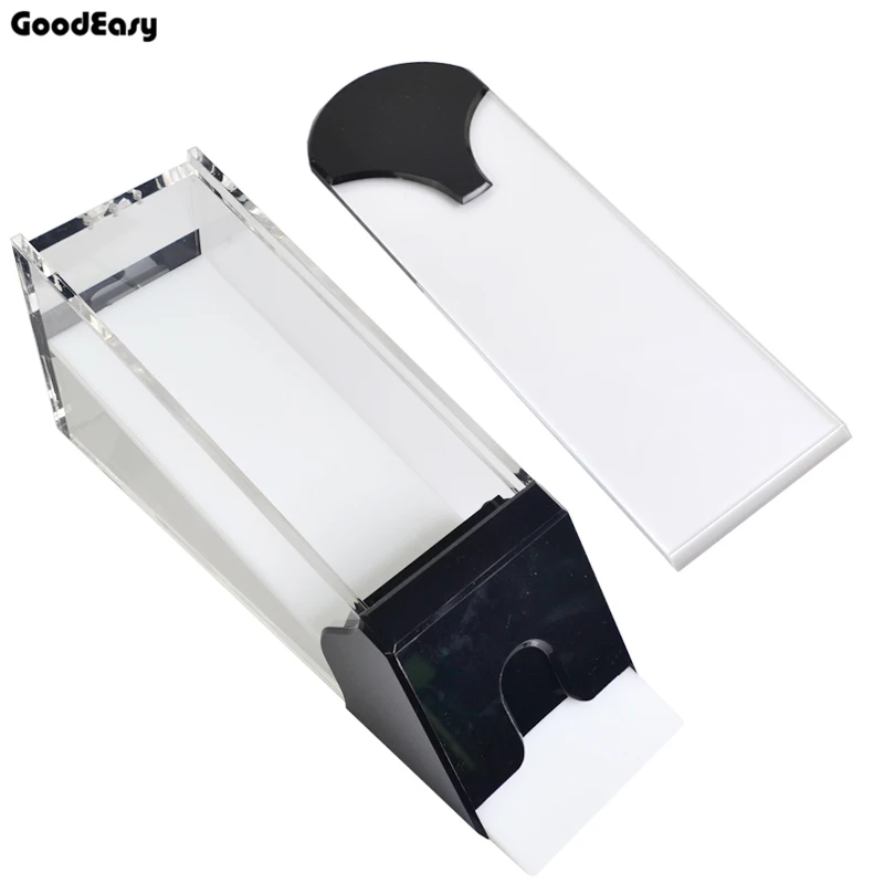 

1pcs Acrylic Card Shoe Poker Cards Games Transparent Black 1-8 Pack Gambling Professional Playing Manual Shoe with Cover