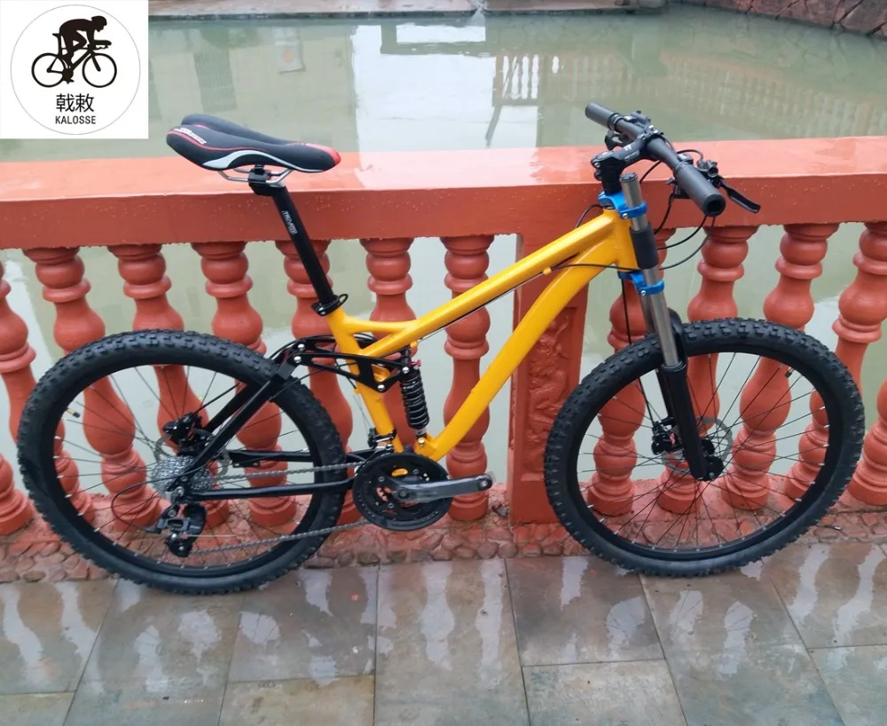 Flash Deal Kalosse bicicleta mountain bicycle  Soft-tail  Bicicleta mountain bike 26,  Tyre dirt bike , 27 speed , 2