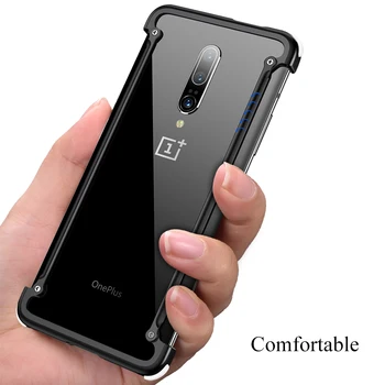 

PADCOVER Original Airbag Metal Case for Oneplus 7T Case Personality 7pro Airbag Shell Metal Bumper Cover for Oneplus 7 Case
