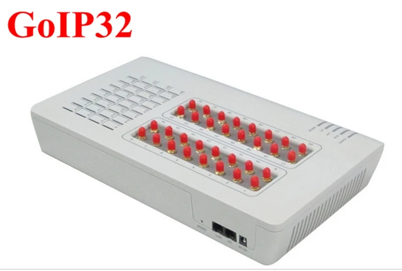 GoIP32 GSM VOIP с 32 SIM портами для IP PBX/маршрутизатора/Поддержка Массовых SMS и DBL банков|voip