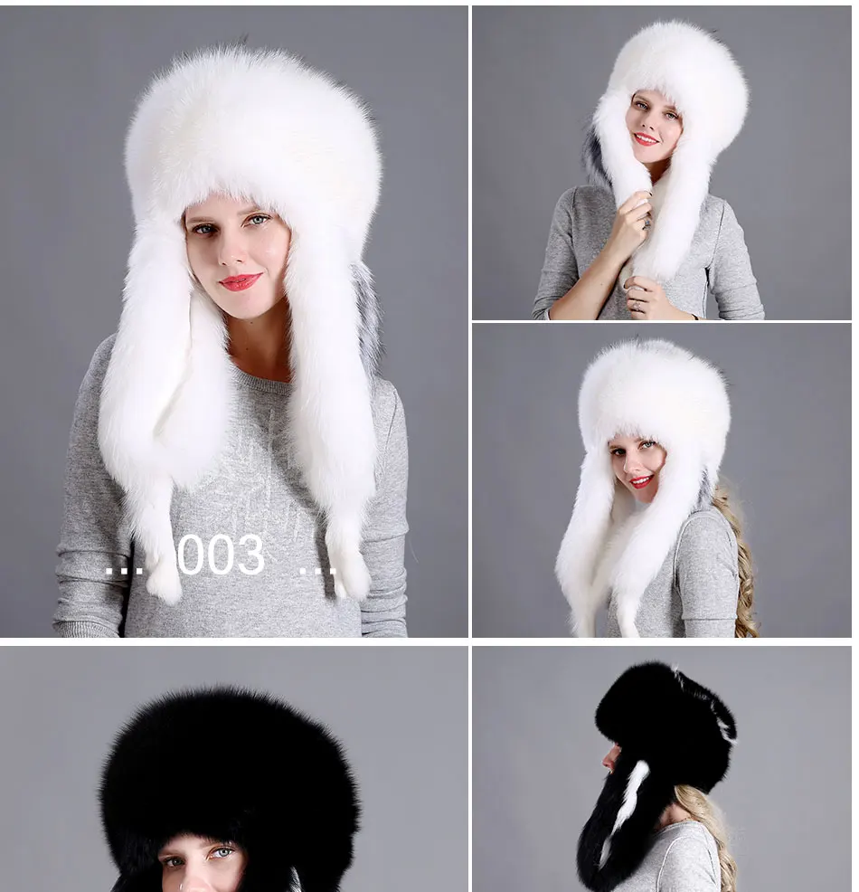 Зимняя женская меховая шапка защищает уши шапки зимние лыжные теплые кожаные с натуральным лисьим мехом или мехом енота шапки цельный мех