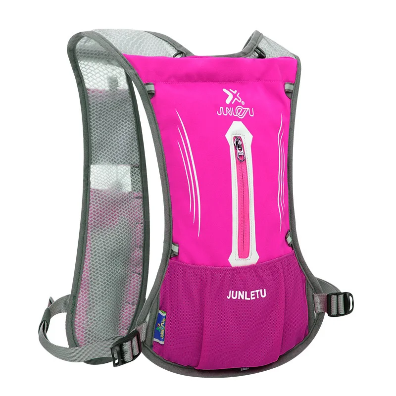 5л рюкзак для бега 185 г портативный марафон принадлежности для гидратации нейлоновые уличные сумки для бега походный велосипедный рюкзак жилет - Цвет: rose