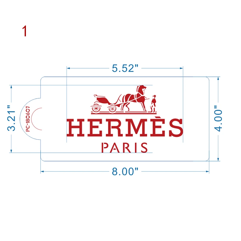 Famous Brand Logo Shaped Cake Stencils Coffee Spray Stencils Cake Spray Mold Decorating Bakery Tools DIY Mould Fondant Template 5