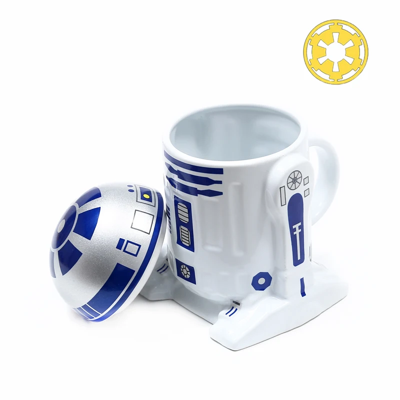 Звездные войны кофейные кружки R2D2 чашки и кружки с крышкой креативные посуда для напитков