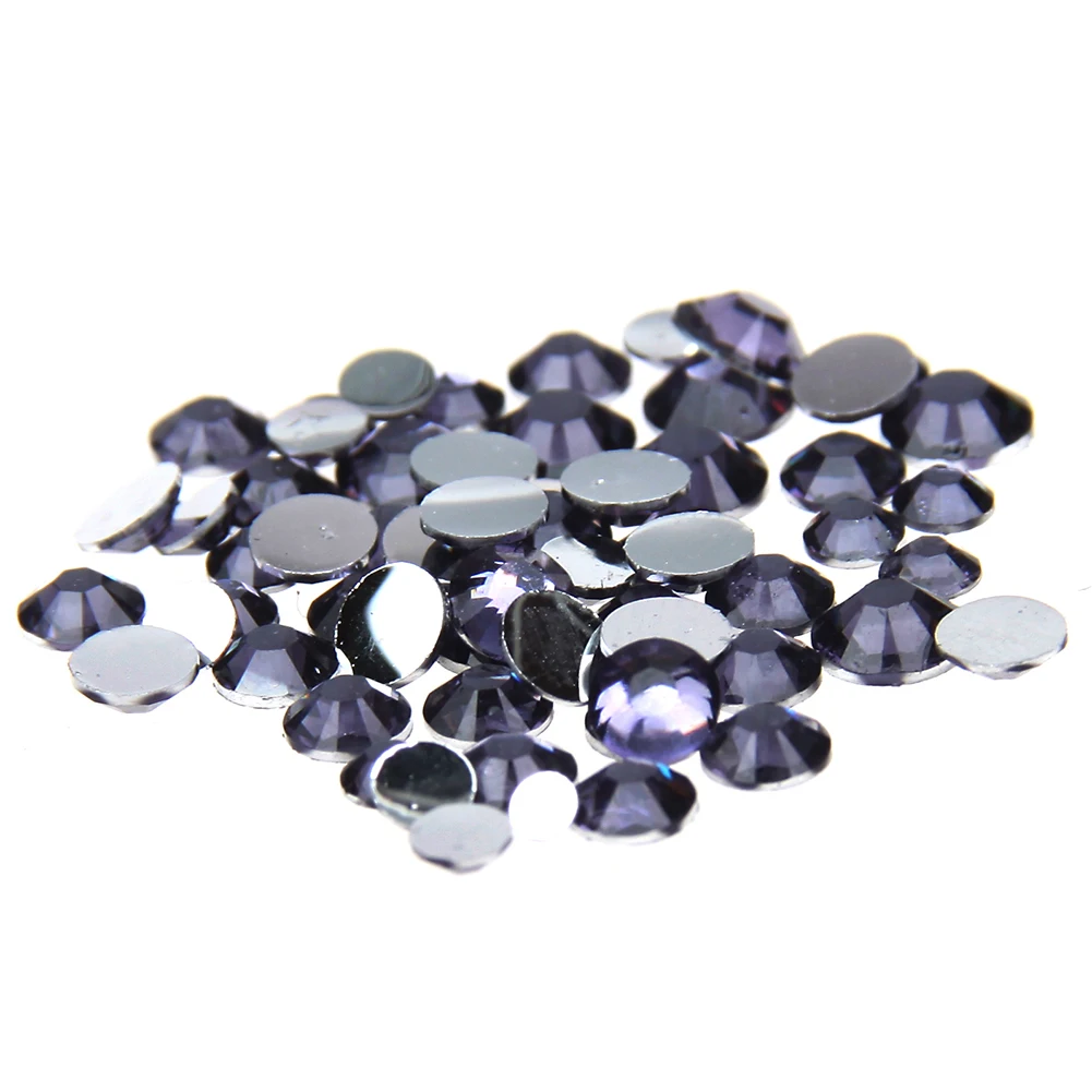 

Purple Resin Rhinestones 1000pcs 2-5mm And Mixed Sizes Round Flatback Non Hotfix Chatons DIY Nails Art Crafts Garments Supplies