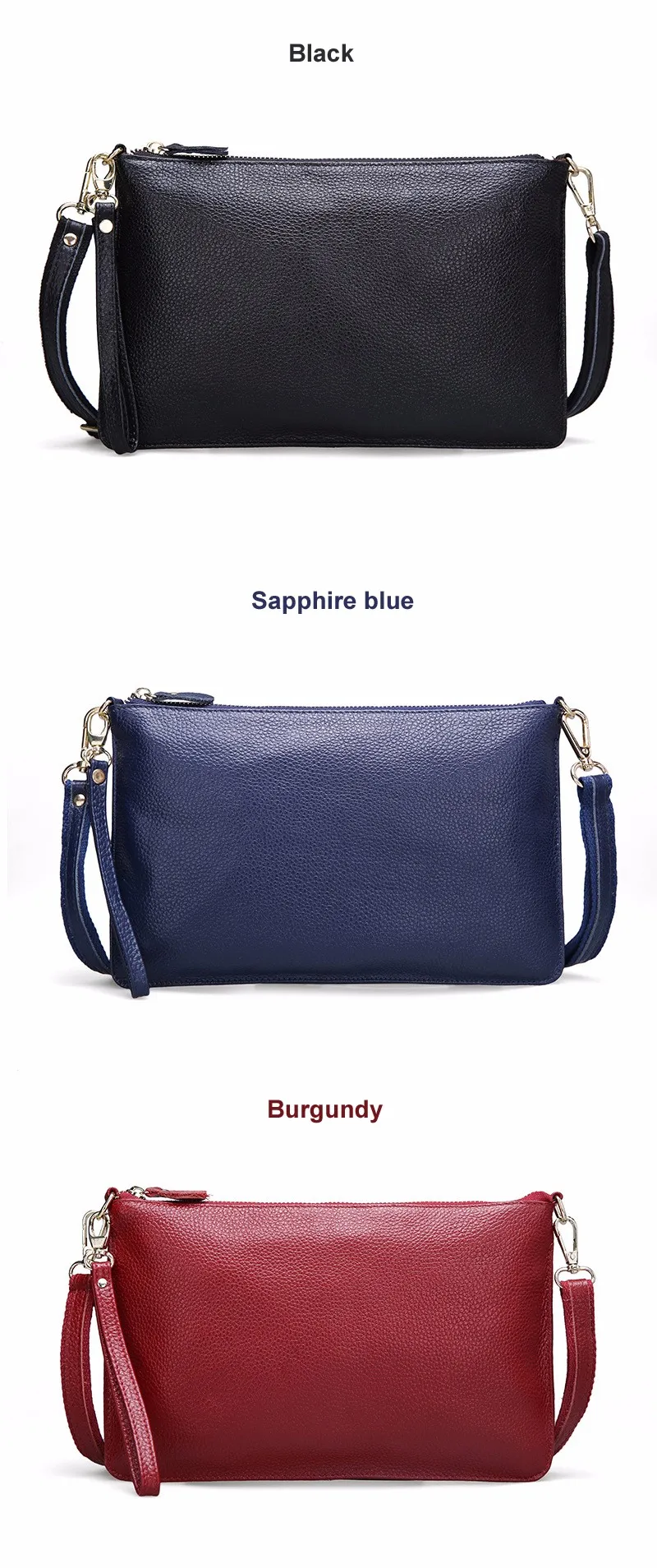 Bolsa Feminina De Couro do Couro Crossbody Ombro Sacos de Embreagem
