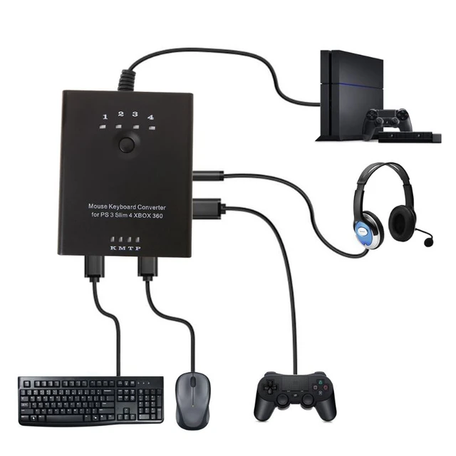 Adaptateur de convertisseur de clavier et souris Portable, pour  Switch/x-box/PS5 KX, adaptateur de contrôleur de manette de jeu - AliExpress