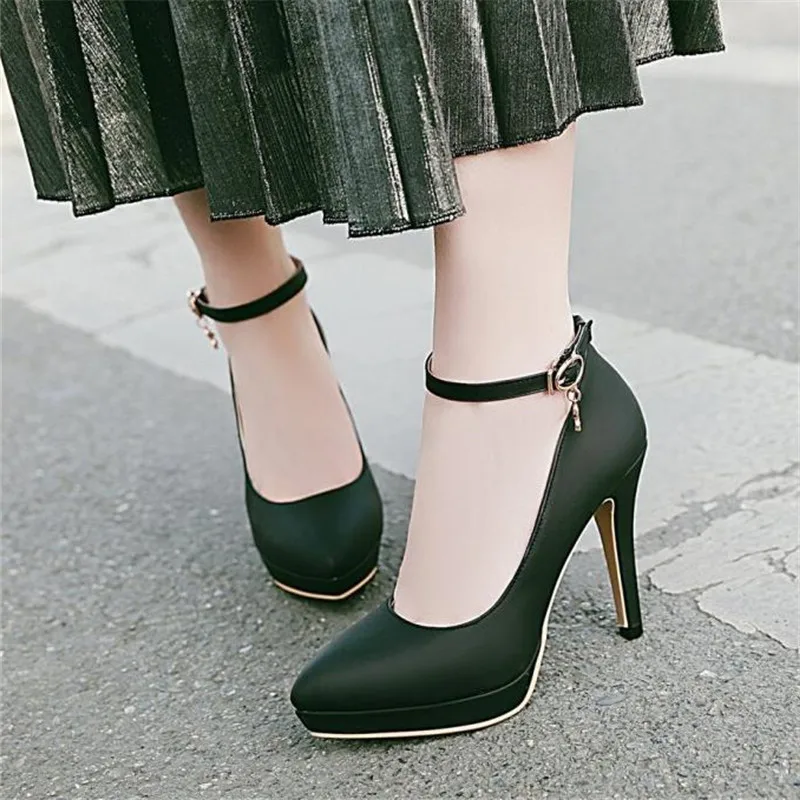 Spring and Autumn New pattern fashion Cusp temperament High-heeled Waterproof Women Shoes gules sexy banquet marry Women Shoes