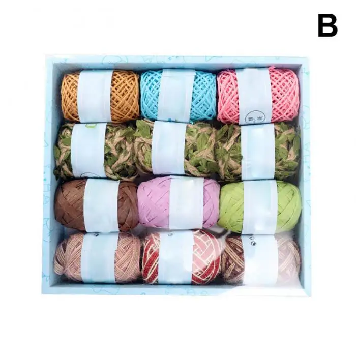 Hot 12 Rolls/Box Handmade Mixed Braided Rope for Party Wedding Decoration LSK99