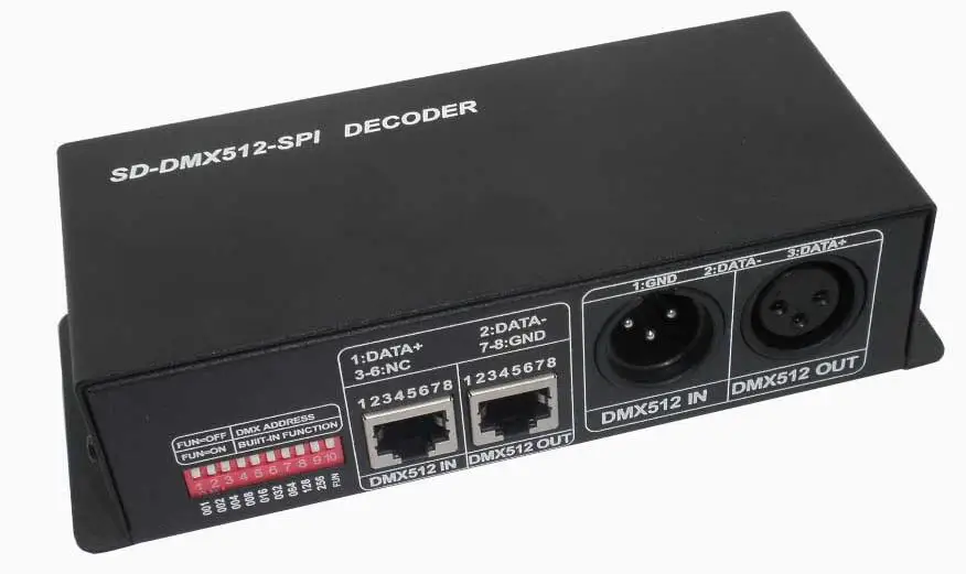 LN-SDDMXCON-SPI-LV декодер сигнала SD-карты DMX Вход dmx51 Выход SPI | Лампы и освещение