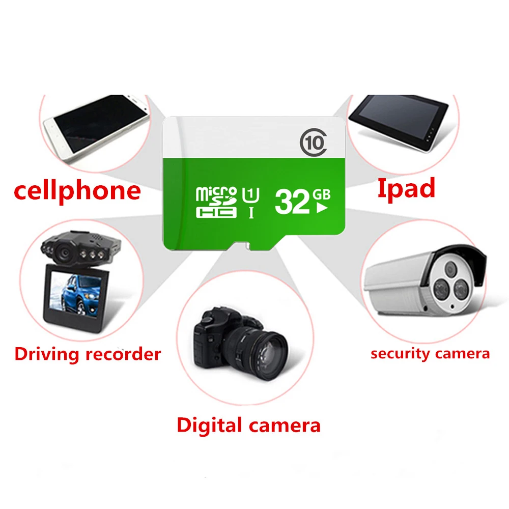  Kruiqi 32GB MICRO SD CARD Memory Card TransFlash TF CARD Class 10 for Security Camera /Ipad /Cellph