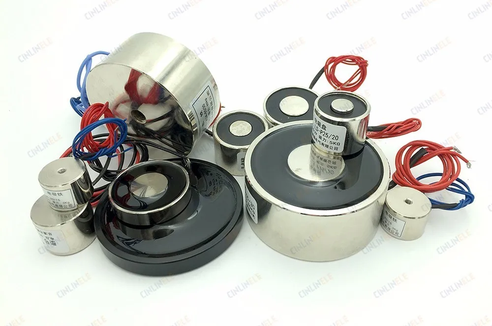 D59mm * H34mm Холдинг Электрический магнит подъема 70 кг/154lbs/700N электромагнитный