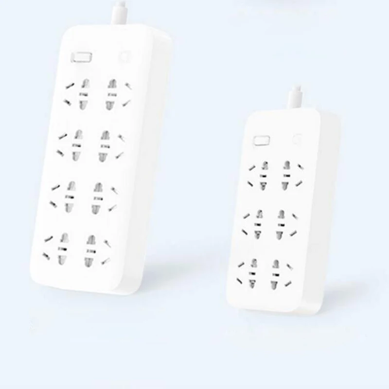 Новый удлинитель питания Xiaomi Mijia без usb розетка с 3 6 8 портами включение/выключение