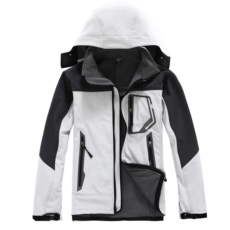

CANDOMOM Jackets Heating Windproof Softshell Jackets Outdoor Waterproof Fleece Catching Men Climbing Coat