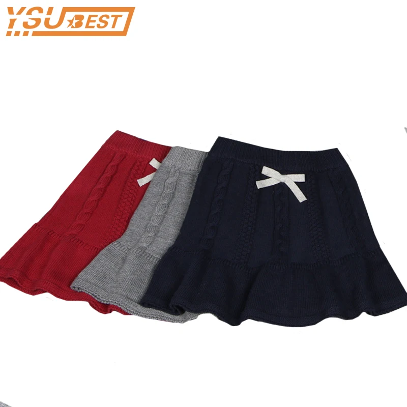 Campurer Girls Skirts 2018 New Winter Cute Solid Child Ruffles High Stretch Knit Skirt Girls A-Line Half-Length Princess Skirt Campurer Girls Skirts 2018 New Winter Cute Solid Child Ruffles High Stretch Knit Skirt Girls A-Line Half-Length Princess Skirt