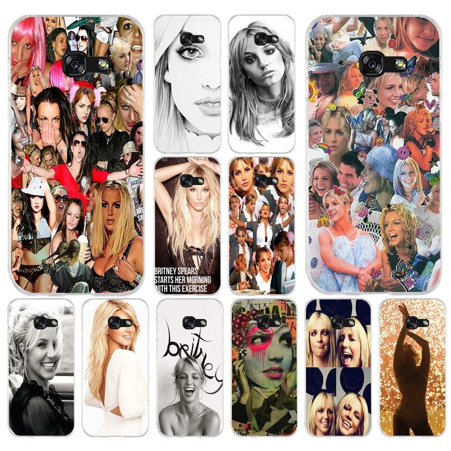 

53A Britney Spears Mode collage Soft Silicone Tpu Cover phone Case for Samsung galaxy a3 a5 2016 2017 a6 A8 2018