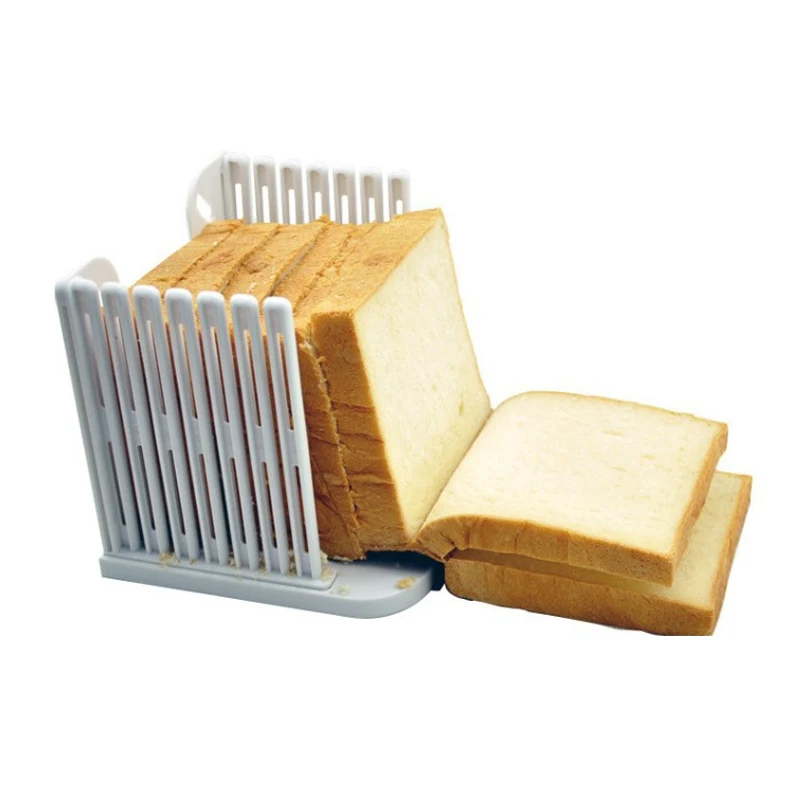 Plastic Foldable And Adjustable Bread Slicer Toast Loaf Sandwich Cutter