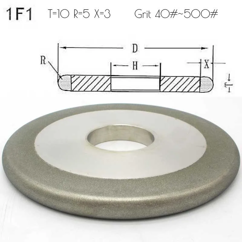 1 шт. круглый край Гальваническое Алмазное Шлифование колеса для карбидные агата шлифования DD064
