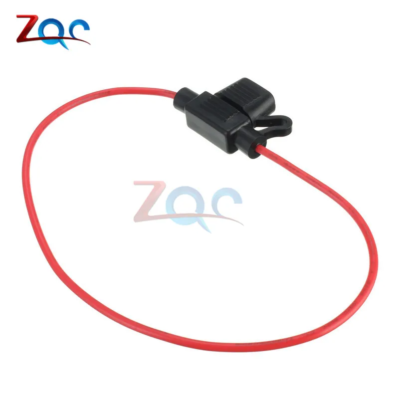10PCS Waterproof Power Socket Mini Blade Type In Line Fuse Holders with 10A Fuse