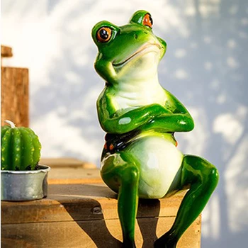 

3Pcs Animal Frog Fairy Garden Figurines 3D Micro Landscape Home Decoration Accessories Birthday Gift Souvenirs Tabletop Decor