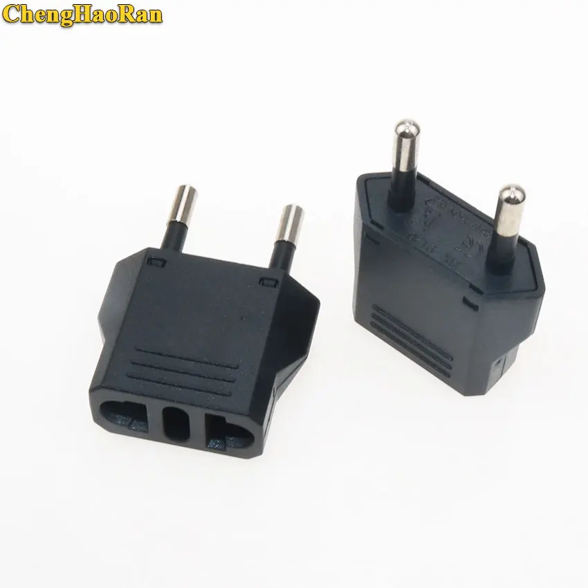 

ChengHaoRan Japan American US To EU Plug Adapter European Euro Travel Power Charger Electric Plug Charger Socket AC Converter