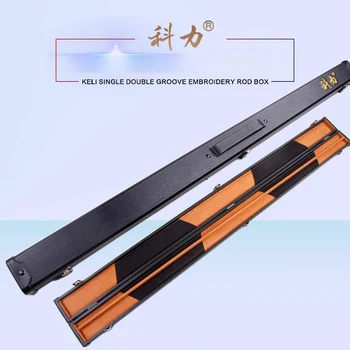 

KELI 121cm 3/4 Rod Box Snooker Cue Case Wooden Cue Case Billiards Game Cue Case Bag 3/4 Piece Cue Carrying Billiard Accessories