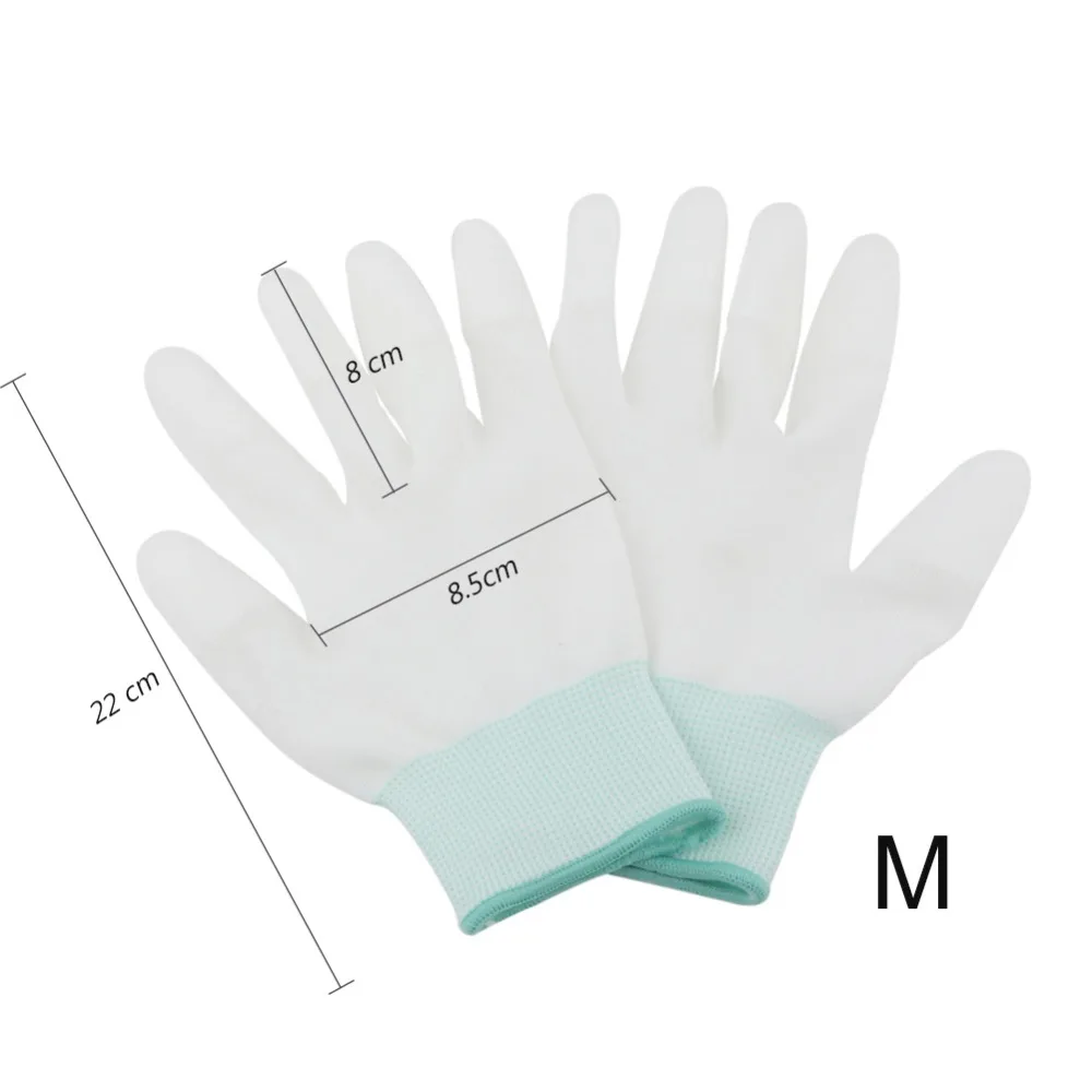 Anti-static ESD Gloves PU Coated Finger Palm for PC Computer Electronic Work Repair Tools Anti Skid Gloves (1)