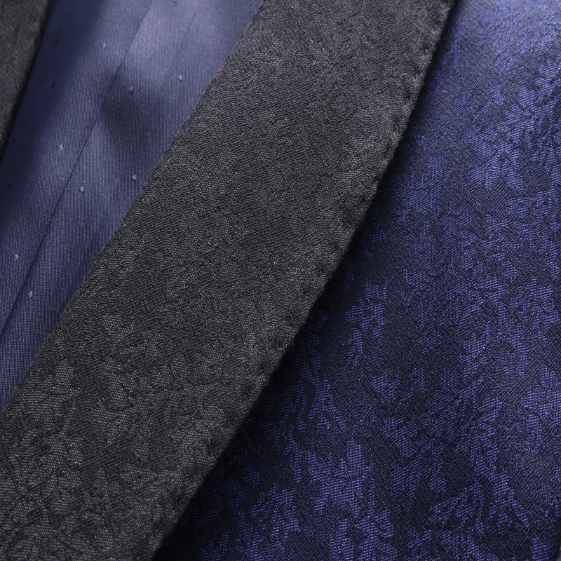 plus size 5xl slim fit grooms wedding suits good quality floral men's suit 3 pieces suit jacket 2018 new 