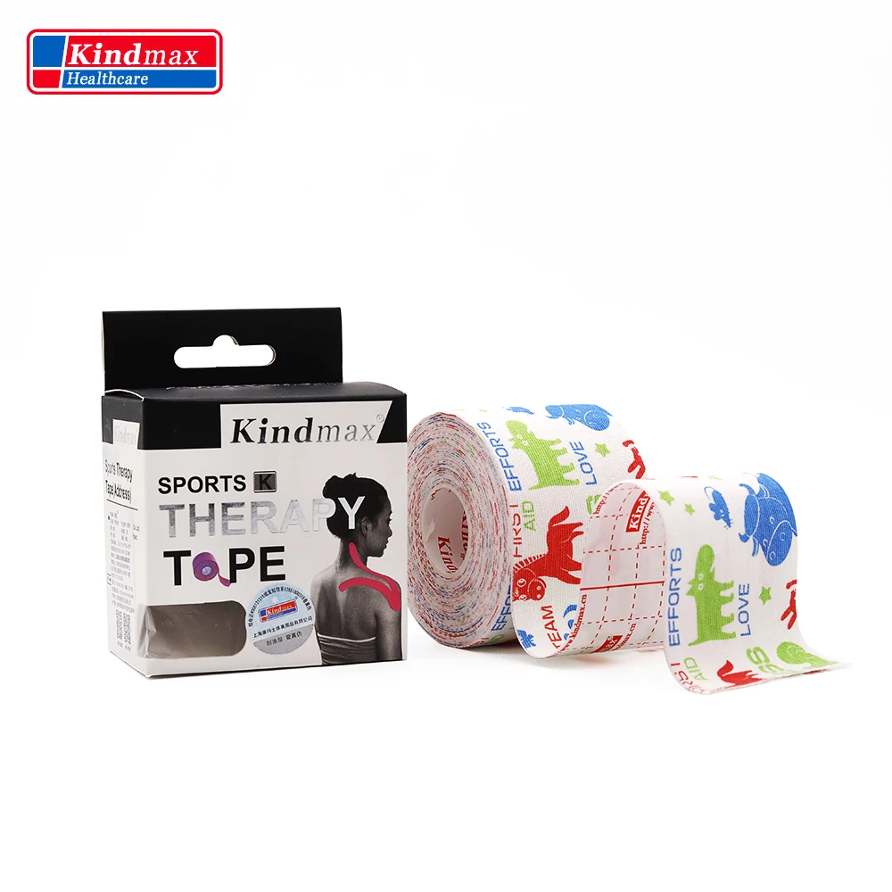 Kindmax شريط لاصق 5 cm x 5 M العضلات ضمادة الرياضية الرياضية الكرة الطائرة القطن للماء الربط كرة القدم الركبة حماة