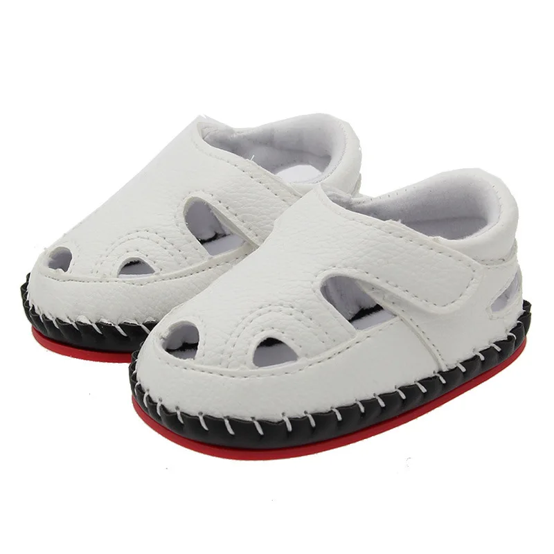 Soft rubber soft bottom handmade baby shoes summer kids first walker toddler shoes sk611