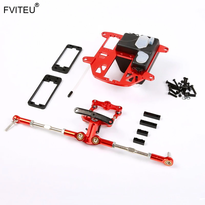 

FVITEU CNC symmetry steering kits with metal pull rod for 1/5 HPI Baja 5B SS 5T 5SC Rovan King Motor