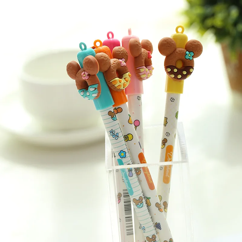 

0.5MM Blue Ink Erasbale Gel Pen Cartoon Doll Gift Pens for Writing Cute Stationery 30pcs/lot