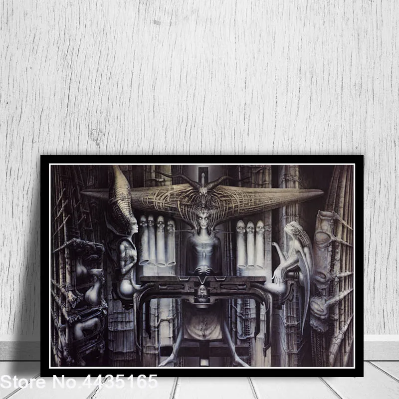 Hr Giger Li II плакат Alien Dark Evil абстрактные плакаты и принты на холсте настенная художественная картина для гостиной домашний декор