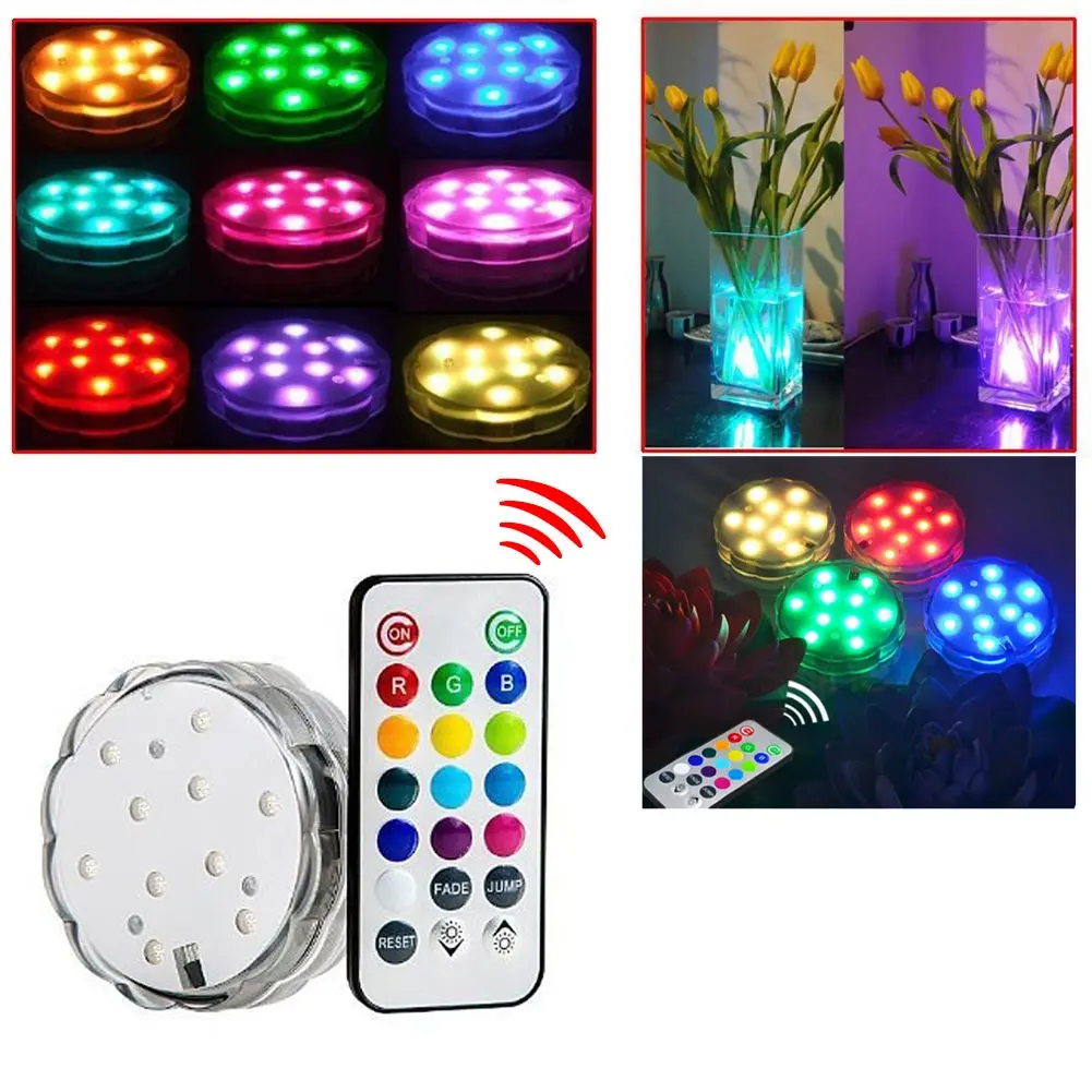 Submersible LED Underwater lights Multi Color Waterproof Light LED