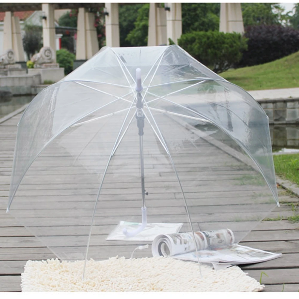Color Transparent Leaves Cage Sunny Umbrella Rain Umbrella Parasol