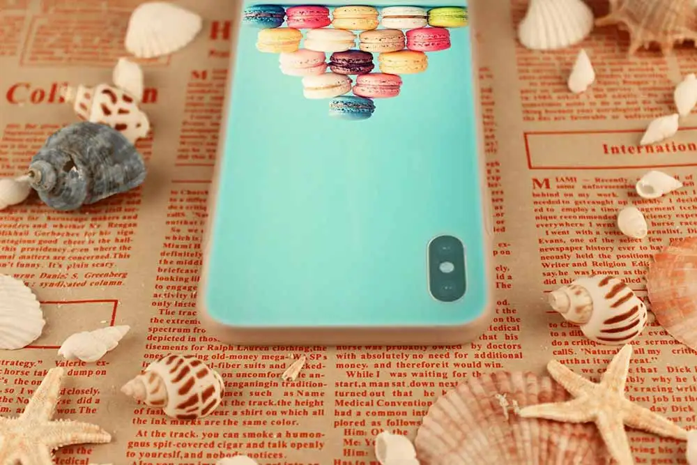 Macarons עוגת רך סיליקון מקרה עבור iPhone 13 11 12 פרו X XS Max XR 6 6S 7 8 בתוספת SE מיני כיסוי phone cases for iphone xr
