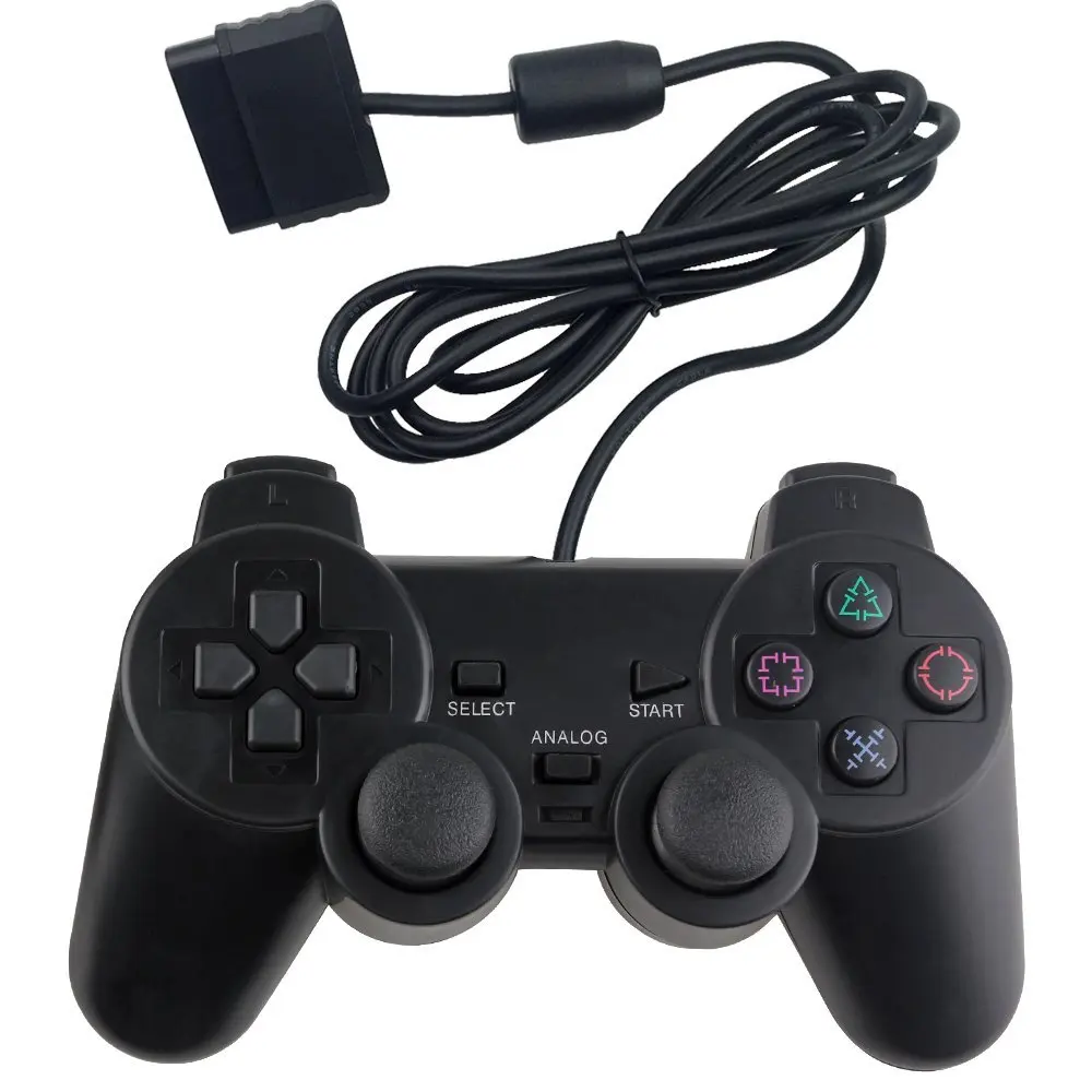 Проводной игровой контроллер для sony PS2 P 2 джойстика планшет проводной геймпад шок длинный кабель джойстик NYGACN NJP205