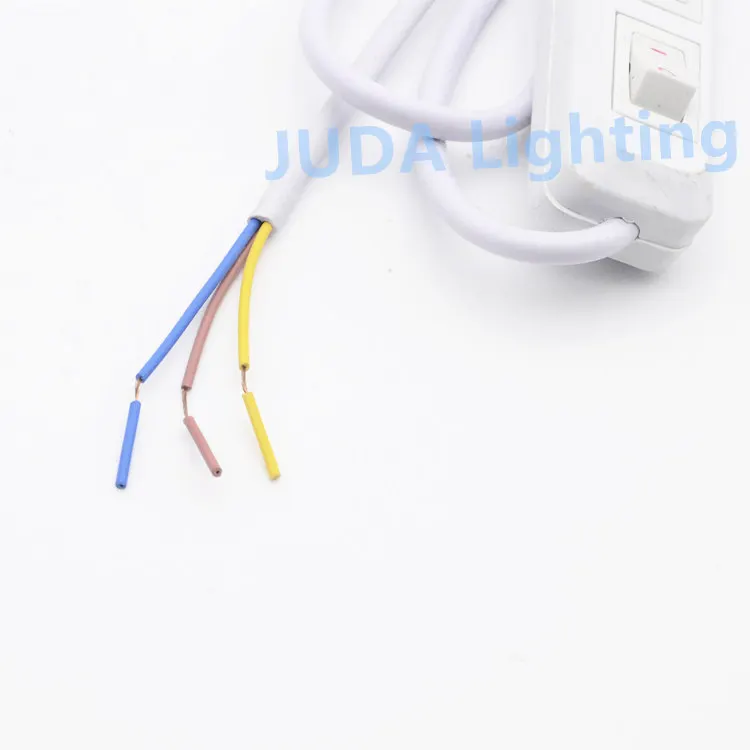 1,5 м кабель провод с двойным управлением провод с переключателем Набор Черный Белый Кнопка ВКЛ/ВЫКЛ Кулисный Переключатель Электрический провод кабель для настольной лампы