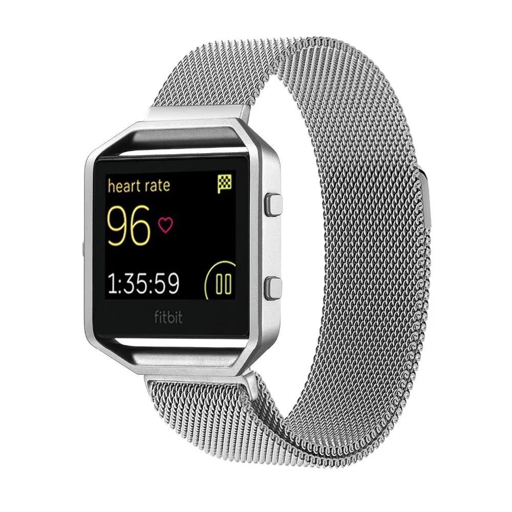 

V-moro Newest Fashion Gift Breathable Milanese Loop Watch Band For Fitbit Blaze Strap With Metal Frame For Fitbit Blaze Band